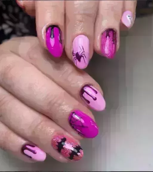 20 Lindos diseños de uñas de color rosa 2023