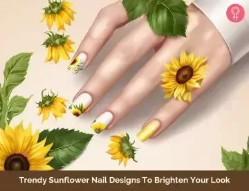 40 diseños de uñas con girasoles para iluminar tu look